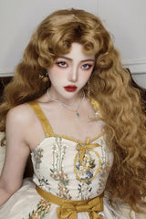 Golden Brown [Princess Diaries] French-Style Fluffy Wool Sweet Lolita Curl Wig - Product - 3