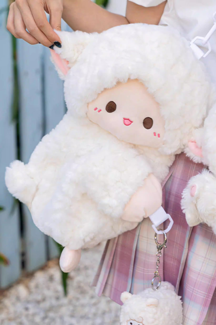 Little Lamb Guli Lying-Down Plush Toy Sweet Lolita Backpack 2 Colors - Product - 4
