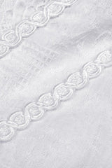 White Layered Lace Square Collar Strappy Women's Gothic Mini Graduation Dress - Product - 13