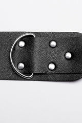 Black Women's Steampunk Buckle Faux Leather Body Harness - Product - 7