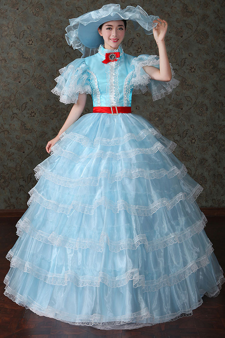 Court Style High Waisted Multi-Layer Victorian Lolita Dress - Product - 6
