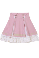 Pink [Messenger of Heaven] Ruffle Sweet Princess Lolita Skirt - Product - 3