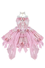 Gem Princess Fish Bone Detached Hime Sleeves Sweet Lolita Princess Dress Set 2 Colors - Product - 8