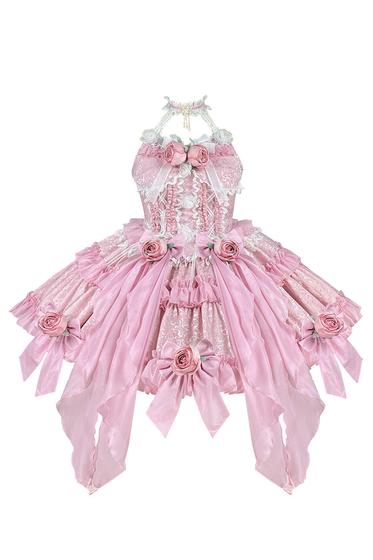 Gem Princess Fish Bone Detached Hime Sleeves Sweet Lolita Princess Dress Set 2 Colors - Product - 8
