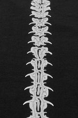Black Long Sleeves Skeleton Print Cutout Hollow Women's Gothic Dress - Product - 8