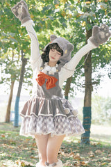 Hair Ball Tie Long Puff Sleeves Sweet Lolita Blouse 4 Colors - Product - 9