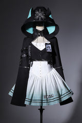 Black/White [Electronic Cat] Print Future Suit Gothic Cool Lolita Dress - Product - 4