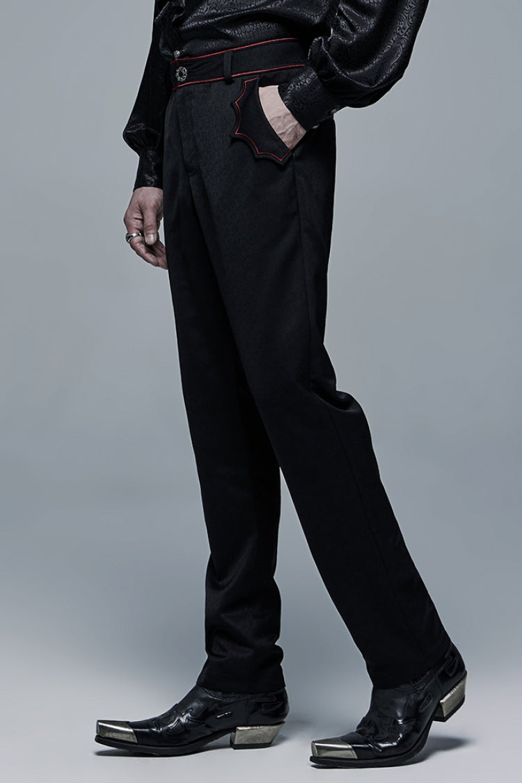 Bat Pocket Decoration Men's Gothic Pants 2 Colors - Product - 9