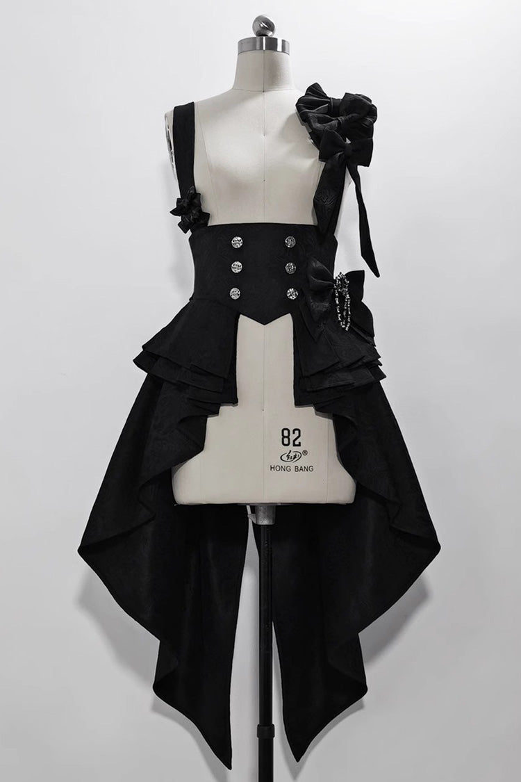 Black Rabbit Theater Jacquard Version Ouji Lolita Girdle - Black - 1