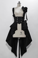 Black Rabbit Theater Jacquard Version Ouji Lolita Girdle - Black - 1