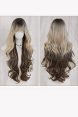 Gold‑Brown Balayage Ombre Y2K Asian Girl Vibe Seamless Sweet Lolita Long Curly Wig - Product - 8