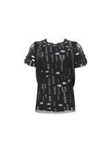 Black Half Hollow Shoulder Tie Design Men's Punk T-Shirt - Product - 6
