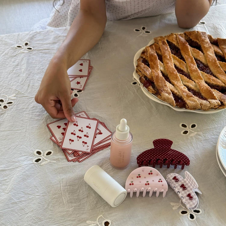 Big Effing Clip in Cherry Polka Dot lifestyle image