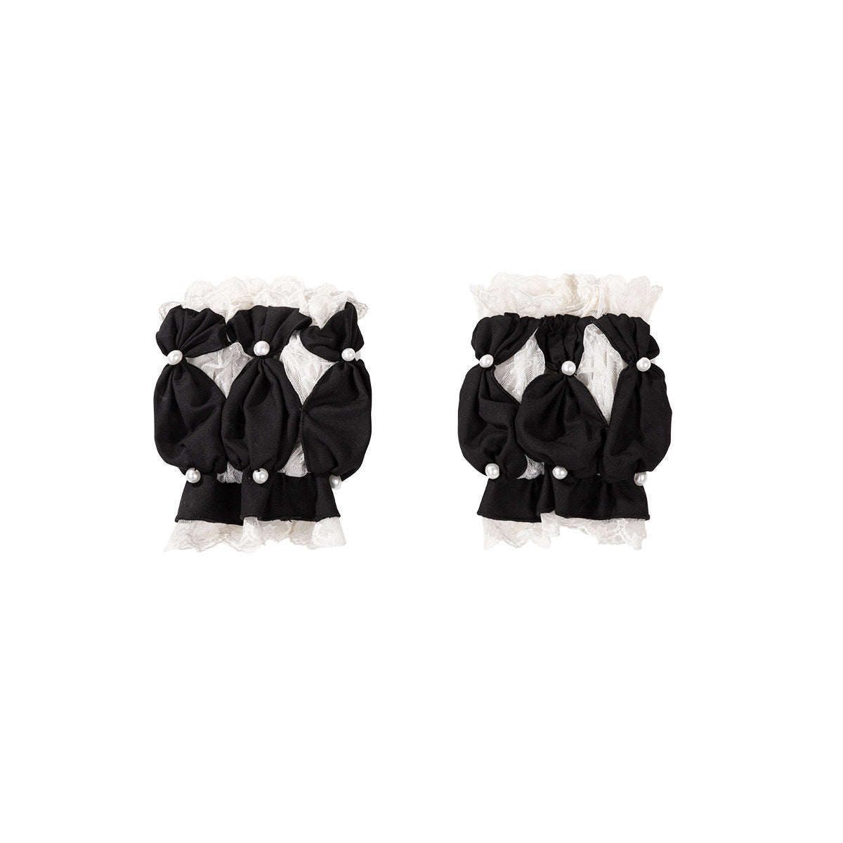 Black Candy Cane circus Gothic Lolita full set 8