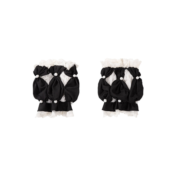 Black Candy Cane circus Gothic Lolita full set 8