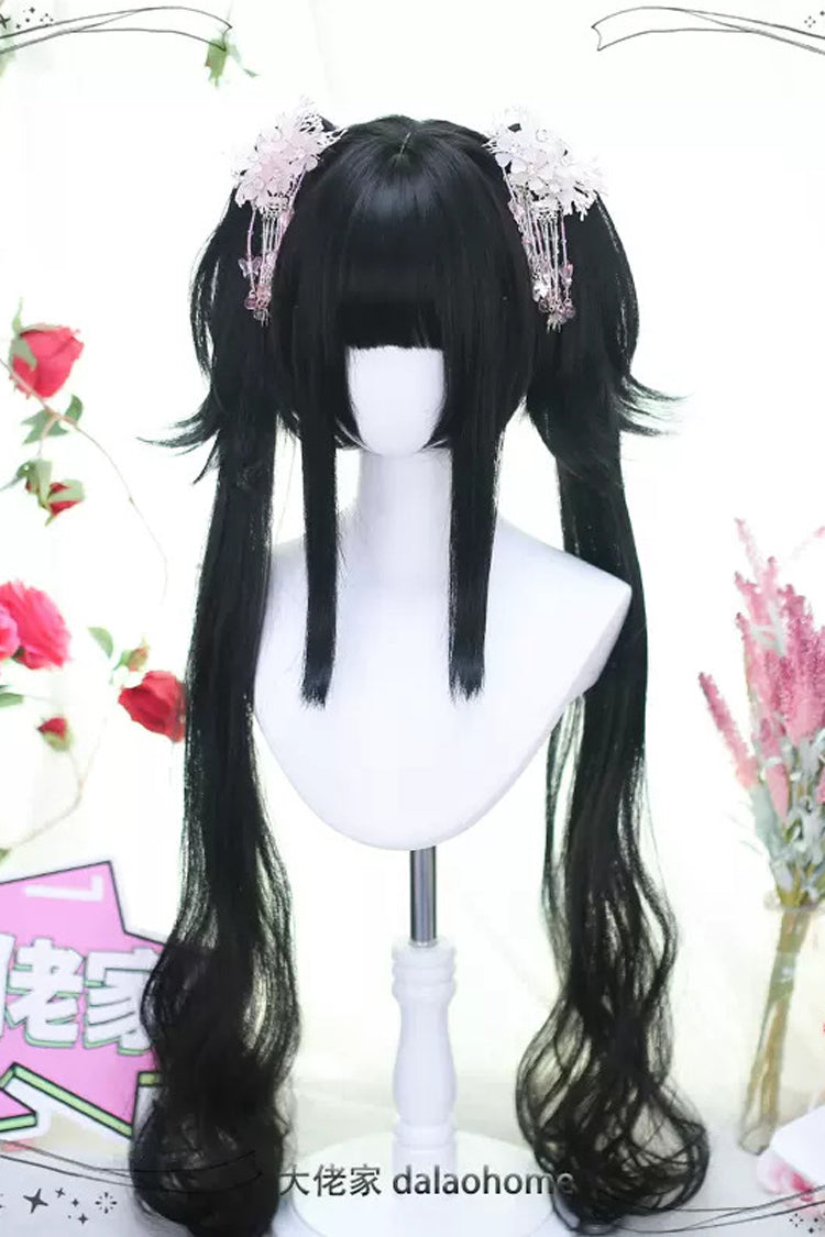 Black Detachable Ponytail Sweet Lolita Wigs - Product - 2