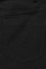 Black Hollow Stitching Irregular Mesh Women's Steampunk Pants - Product - 8