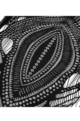 Black Openwork Lace Embroidery Pattern Decoration Hem Fringed Design Elasticated Neckline Women's Gothic Shawl - Product - 8