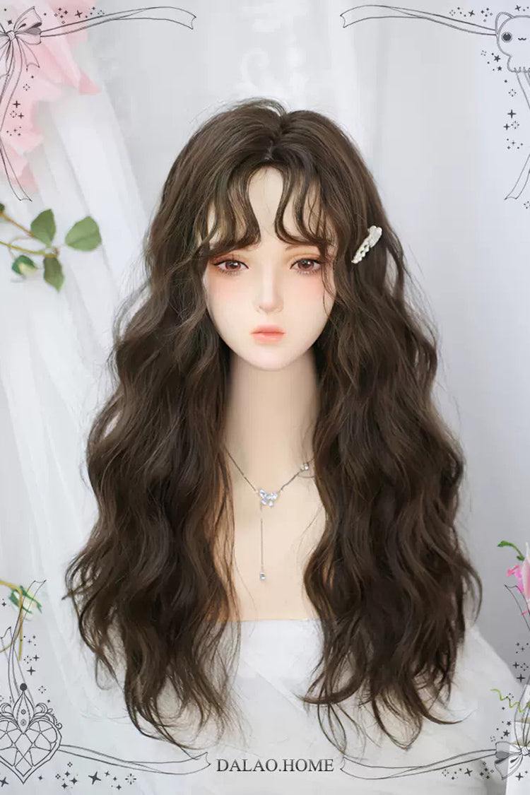 Secondary Fluffy Wool Curls Sweet Lolita Long Wigs 2 Colors - Product - 6