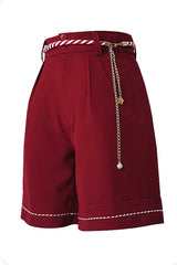 Red Original Lily Rabbit Ouji Lolita Shorts - Red - 1