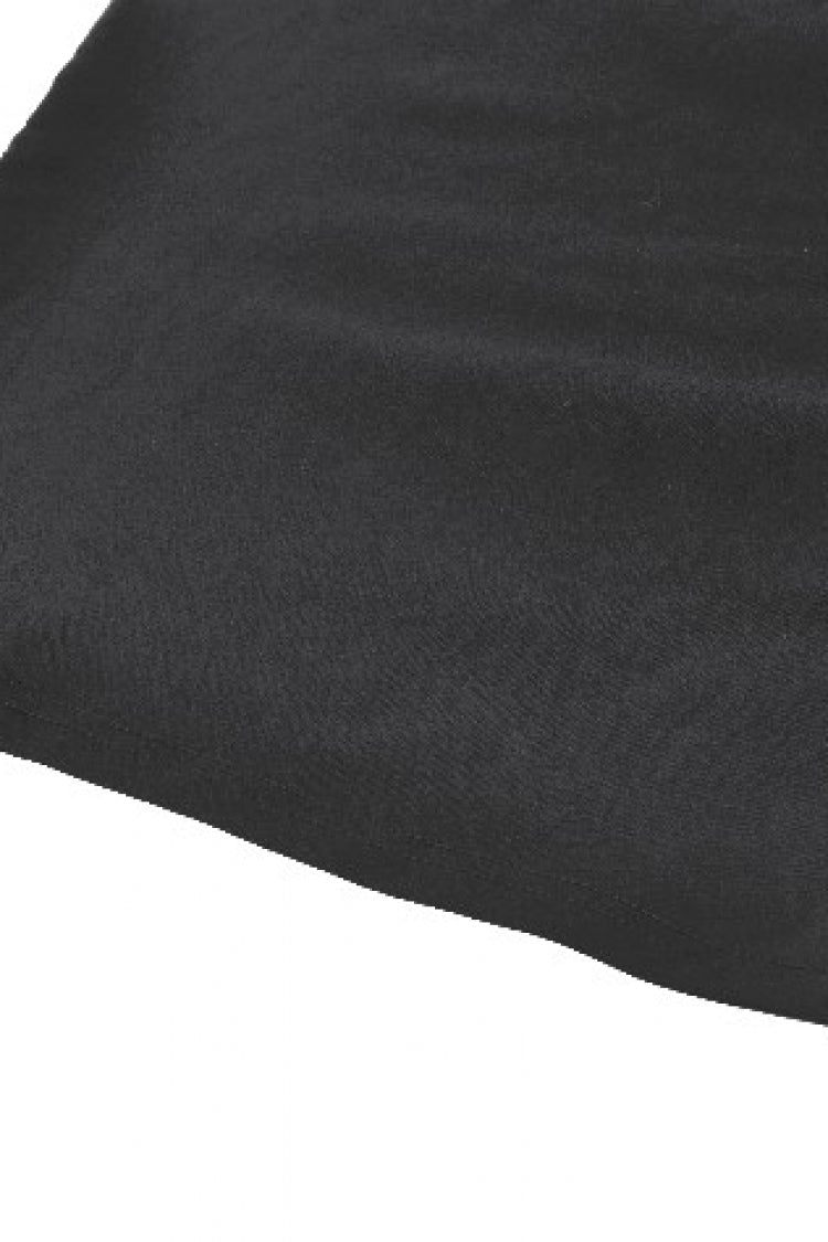 Black Off Shoulder Halterneck Sleeveless Mesh Eyelet Strap Women's Punk Top - Product - 15