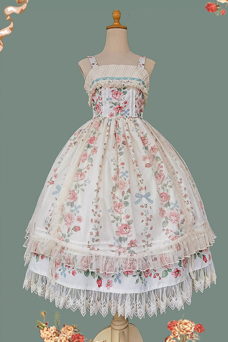 Apricot Rose Morning Dew Print Sweet Elegant (Dress Only) detail view 9