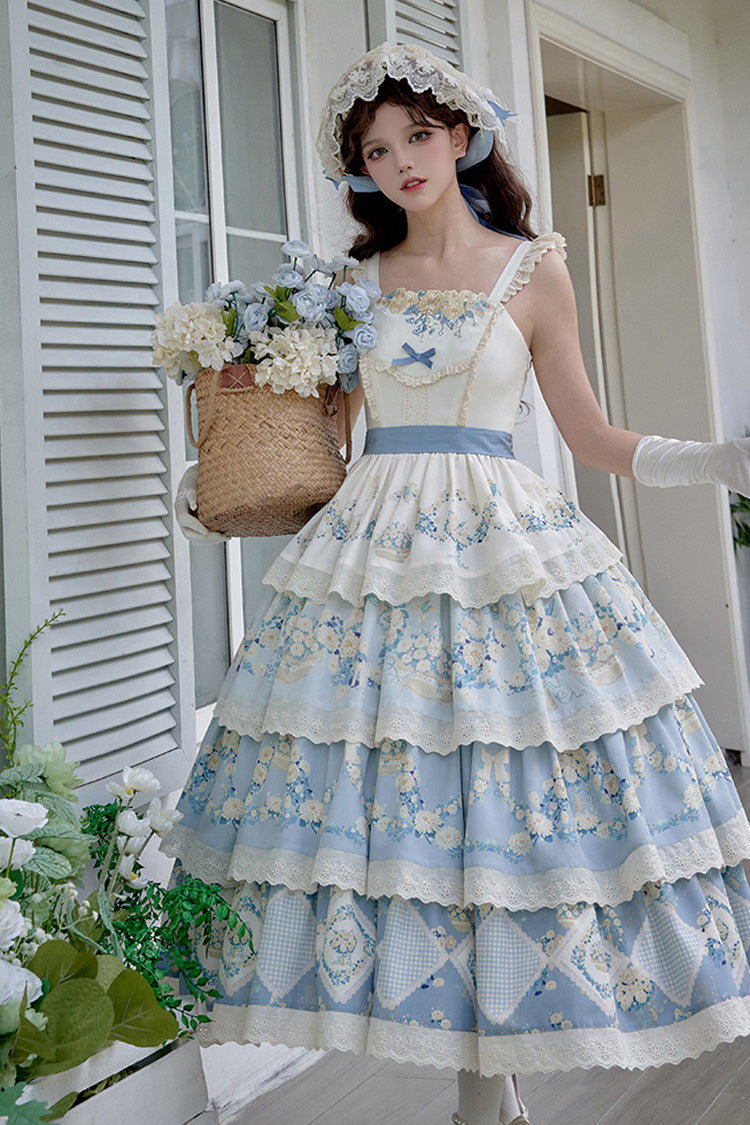 Letters and Poetry Multi-Layered Pastoral Style Print Embroidery Sweet Princess (Set) detail view 12
