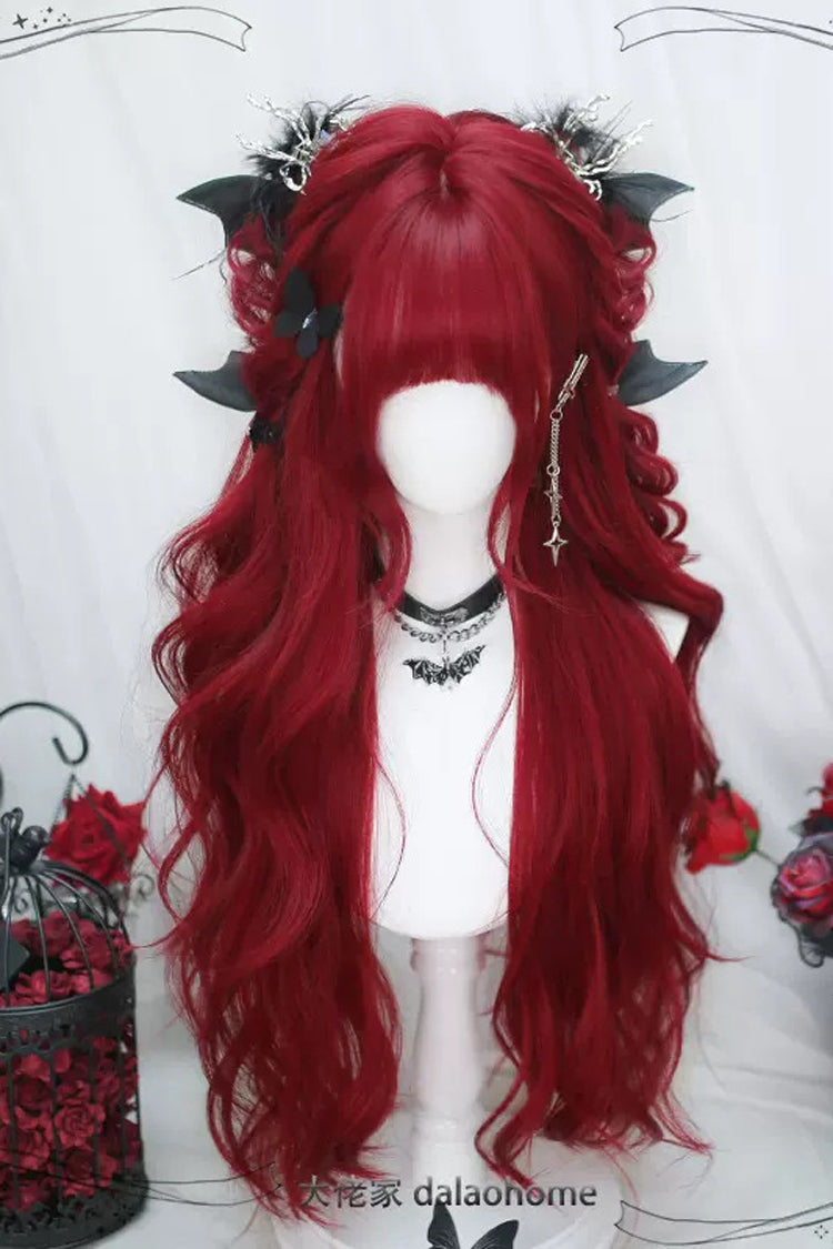 Red Big Wave Sweet Lolita Long Wigs - Product - 3