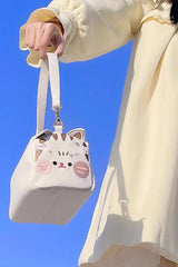 Sweet Cute Toast Cat Lolita Shoulder Bag 3 Colors - White - 2