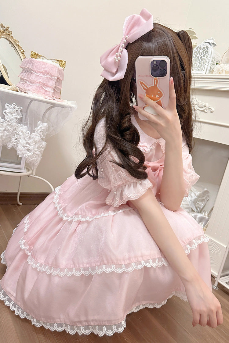 Seaside Pearls High Waisted Multi-layer Bowknot Sweet (Dress Only) detail view 9