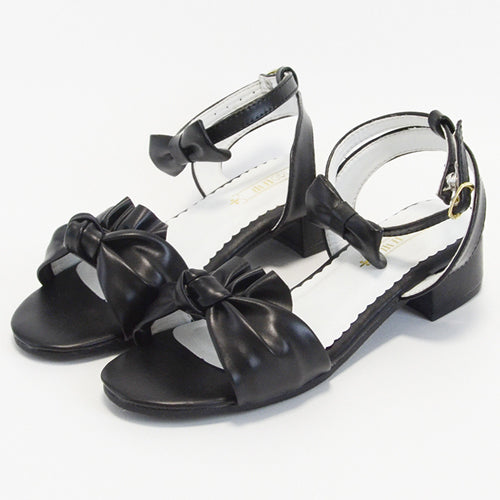 Elegant Lovely Bowknot Classic Lolita Sandals - Black - 5
