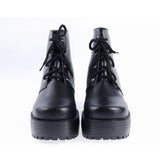 Black Patent Leather High Heels Platform Classic Lolita Shoes - Product - 5