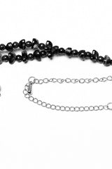 Black Irregular Beaded Cross Women's Punk Necklace - Product - 7