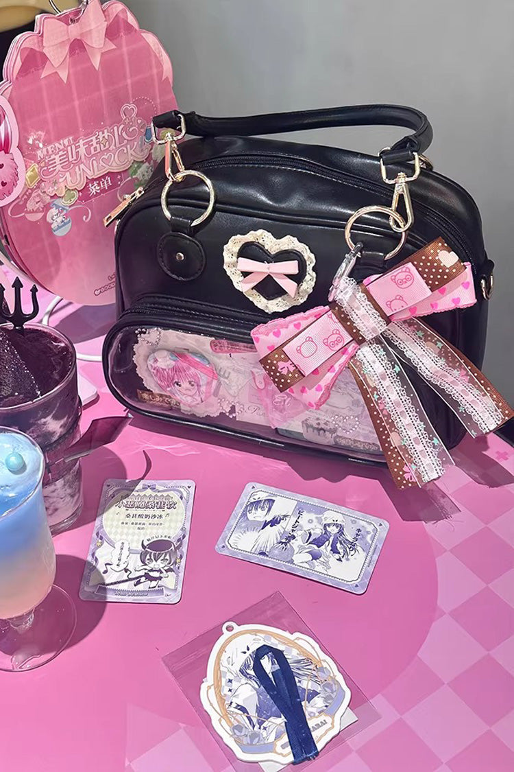 Sweet Anime-style Transparent Bow Japanese Lolita Itabag 5 Colors - Product - 7