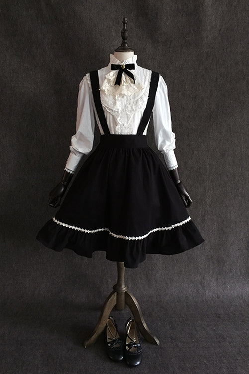 Black Devil Gothic Lolita Suspender Skirt - Product - 3
