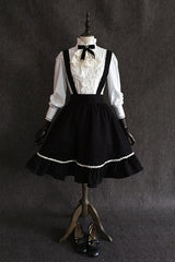 Black Devil Gothic Lolita Suspender Skirt - Product - 3