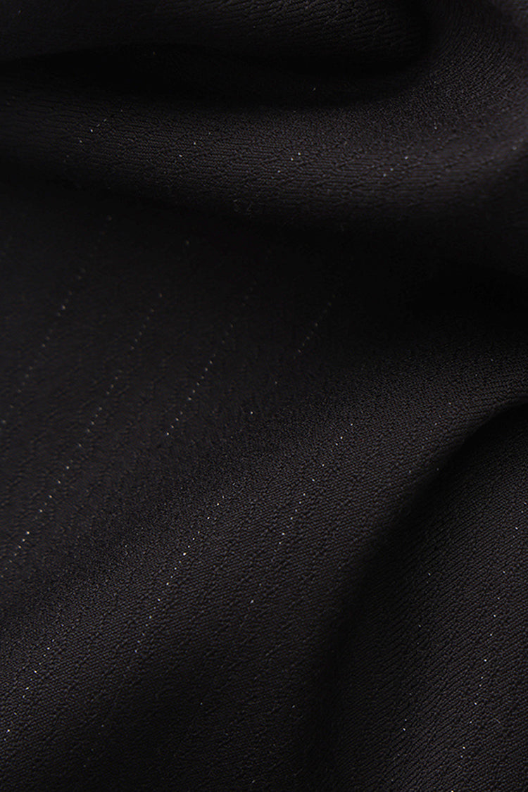 Black Double-breasted Chain Cross Embroidery Ouji Vintage Elegant Prince Gorgeous Lolita Pants - Product - 4