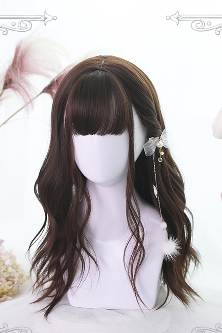 Brown Big Wavy Long Curly Hair Classic Lolita Wigs - Product - 2