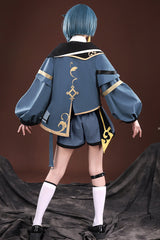 Blue/Black Choir Super Luxury Print Ouji Fashion Lolita Set - Product - 4