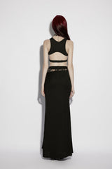 Black Cut-Out Slim Irregular Women's Gothic Handsome Vest - Product - 4
