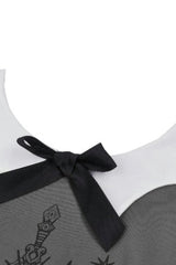 Grey Bowknot Peter Pan Collar Long Sleeves Bat Women's College Style Sweatshirt - Product - 22