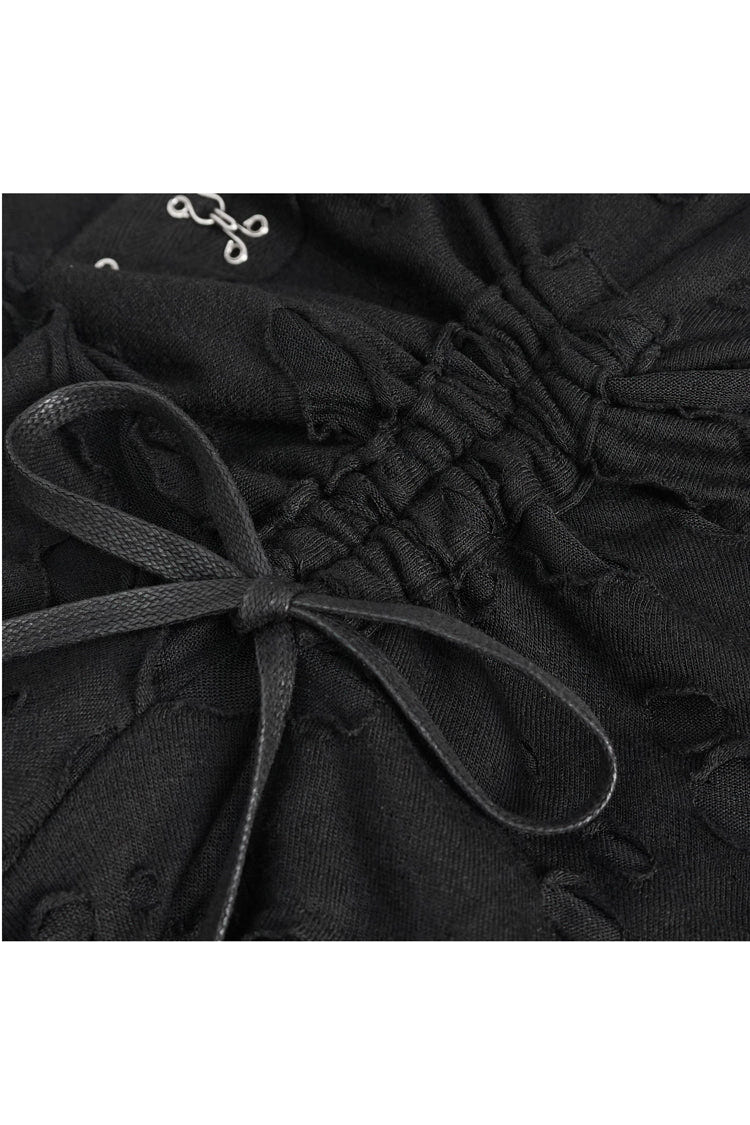 Black Lace Ripped Women's Gothic Jsk Dress - Product - 10