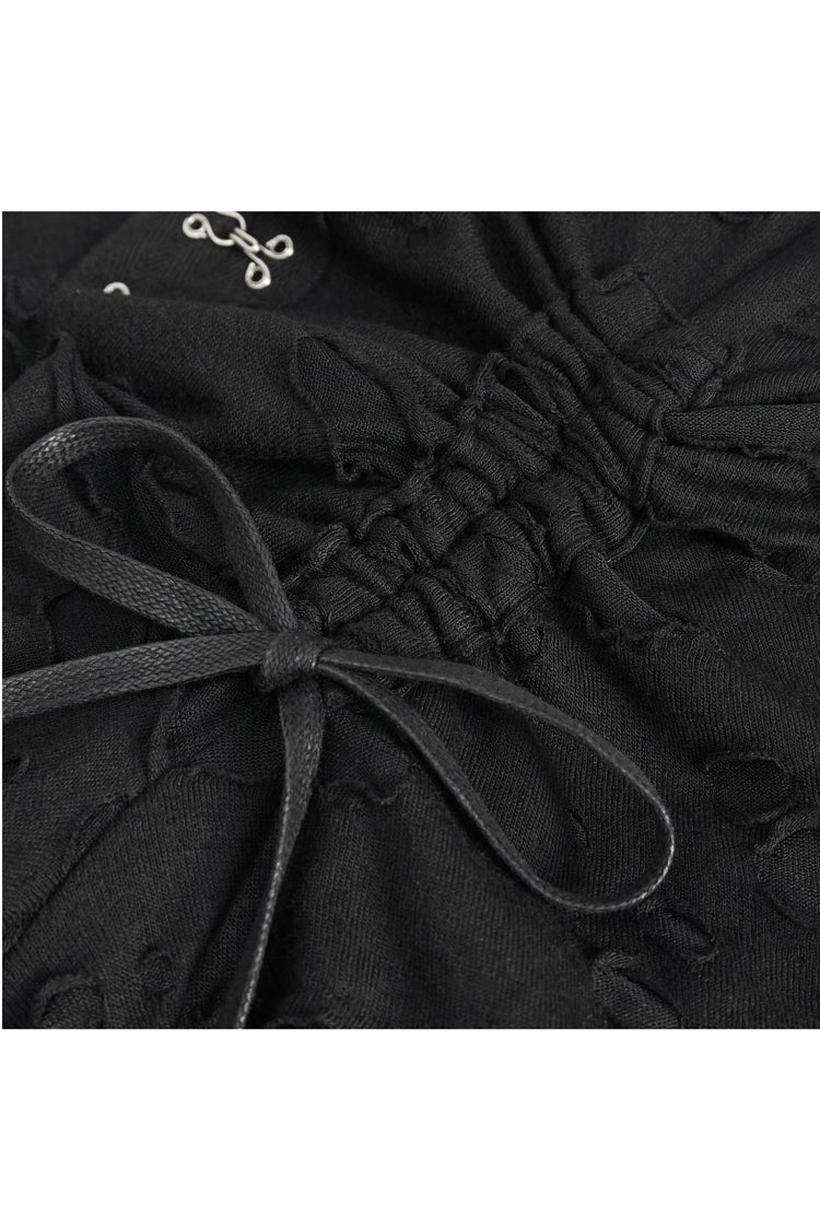 Black Lace Ripped Women's Gothic Jsk Dress - Product - 10