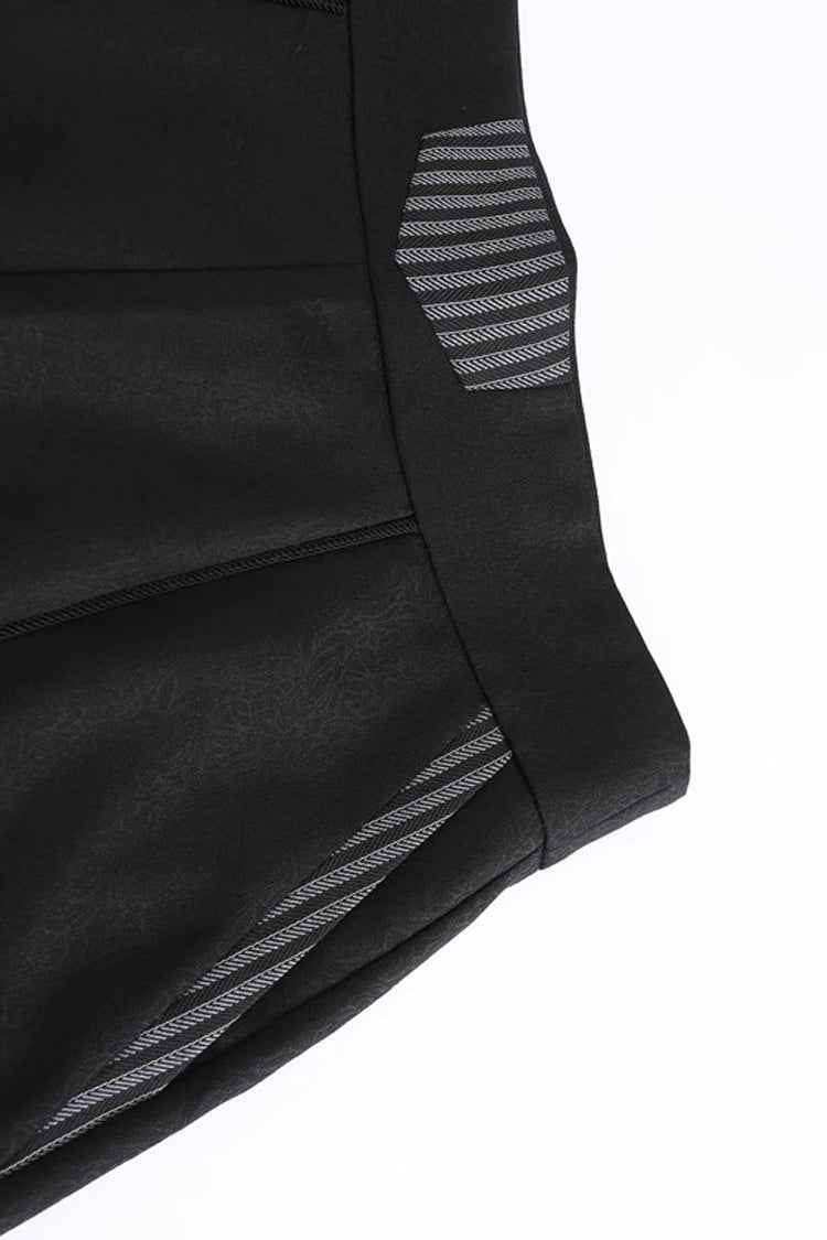 Black Eternal Dawn Retro Elegant Handsome Neutral Prince Gothic Ouji Shorts - Product - 4