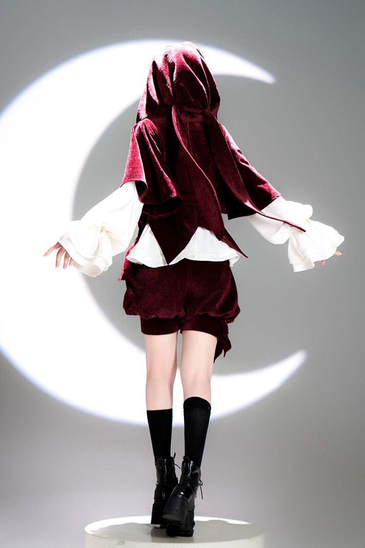 Red [Rabbit Hunt] Sweet Prince Handsome Ouji Lolita Shorts - Product - 7