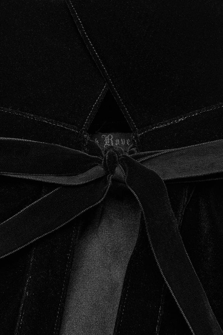 Black Bat Stand Collar Stitching Lace Nails Decorated Womens Gothic Cloak - Product - 9