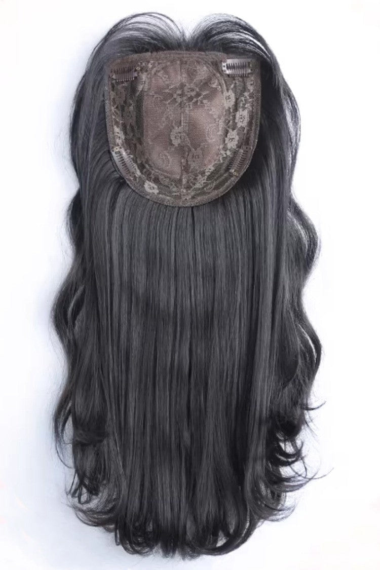 Natural Black Clip-in Curls Hair Topper Lolita Wig - Product - 2