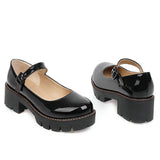PU Leather Puppy Heel Classic Lolita Shoes 4 Colors - Product - 13