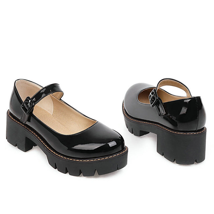 PU Leather Puppy Heel Classic Lolita Shoes 4 Colors - Product - 13
