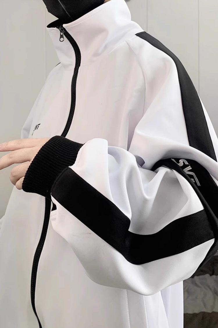 Handsome Long Sleeves Print Jirai Kei Coat 3 Colors - Product - 7
